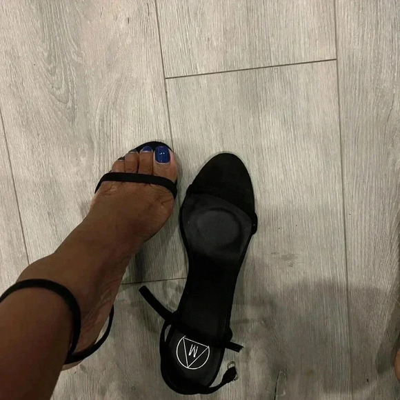 Misguided Black Sandal Heel - Picture 3 of 4